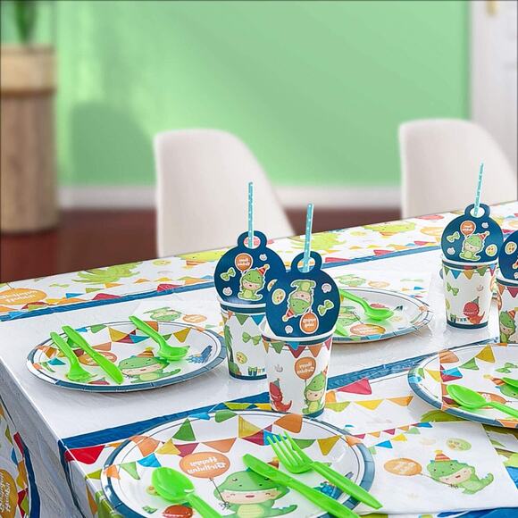 Dinosaur Birthday Tableware Friends Cups Plates Napkins Decor Party Supplies - Picture 4 of 12
